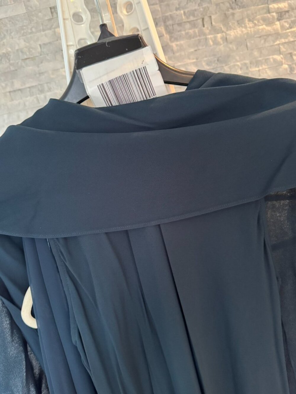 REISS Teal Green Cape Dress - Picture 6 of 8